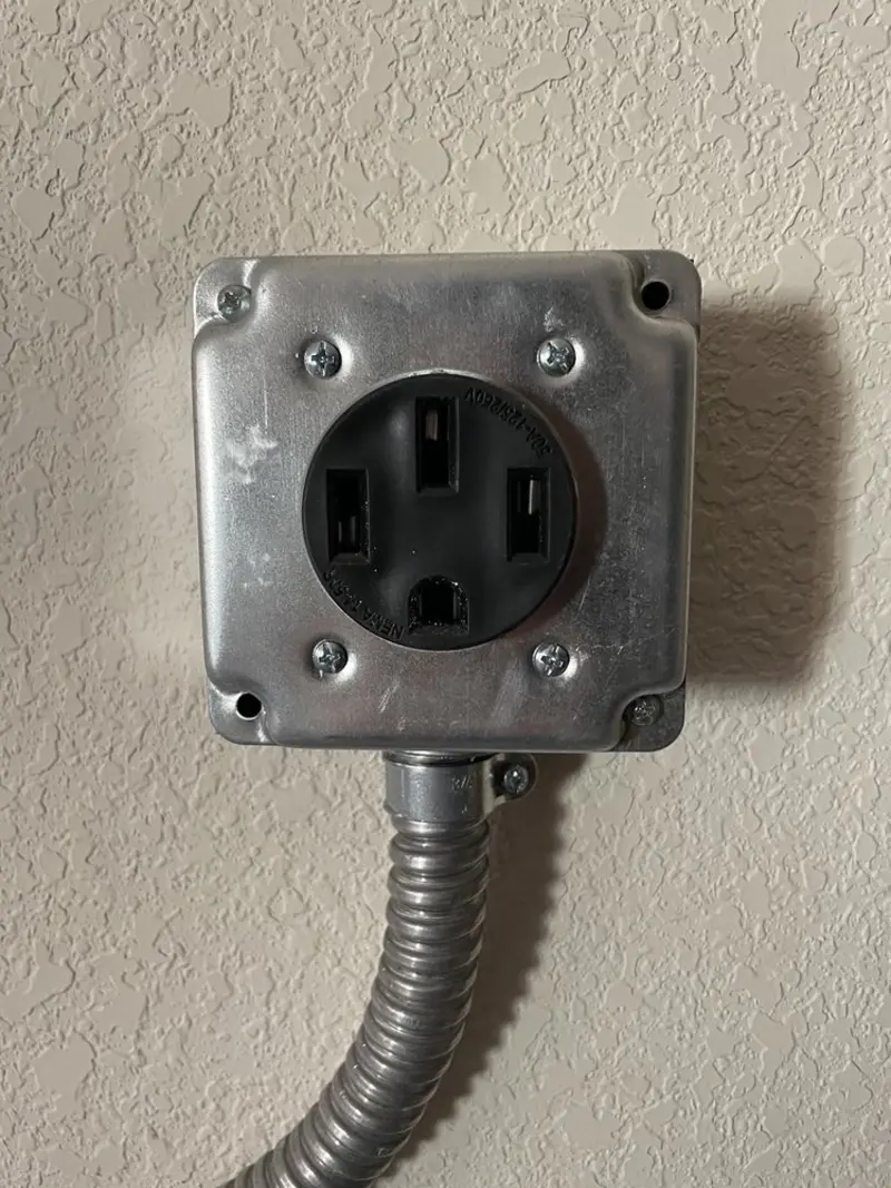 NEMA 14-50 outlet installed for Electrical Panel Upgrade in Washington